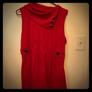 Coach tour dress in rouge